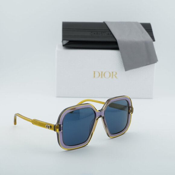 Dior DIORHIGHLIGHT S1I 60B0 Square Sunglasses - Yellow/Blue main image 8